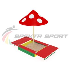 Купить Песочница с крышкой и грибком ИО 512 в Новочеркасске 