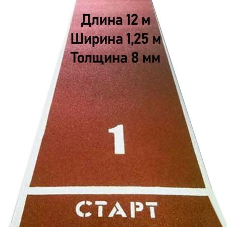 Купить Дорожка для разбега 12 м х 1,25 м. Толщина 8 мм в Новочеркасске 